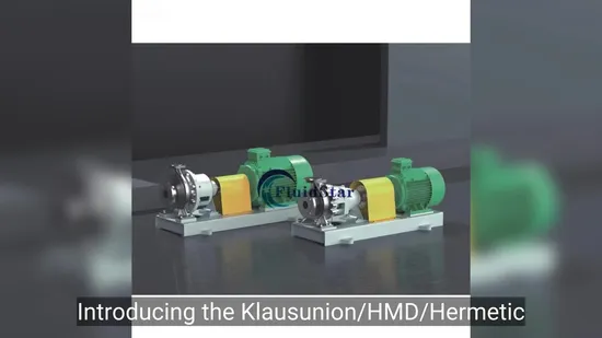 Klaus Union/Sundyne/HMD/Hermetic Replacement /Alternative Cqb-L Series Single-Stage Horizontal End Suction Self Priming Chemical ANSI Magnetic Drive Pump
